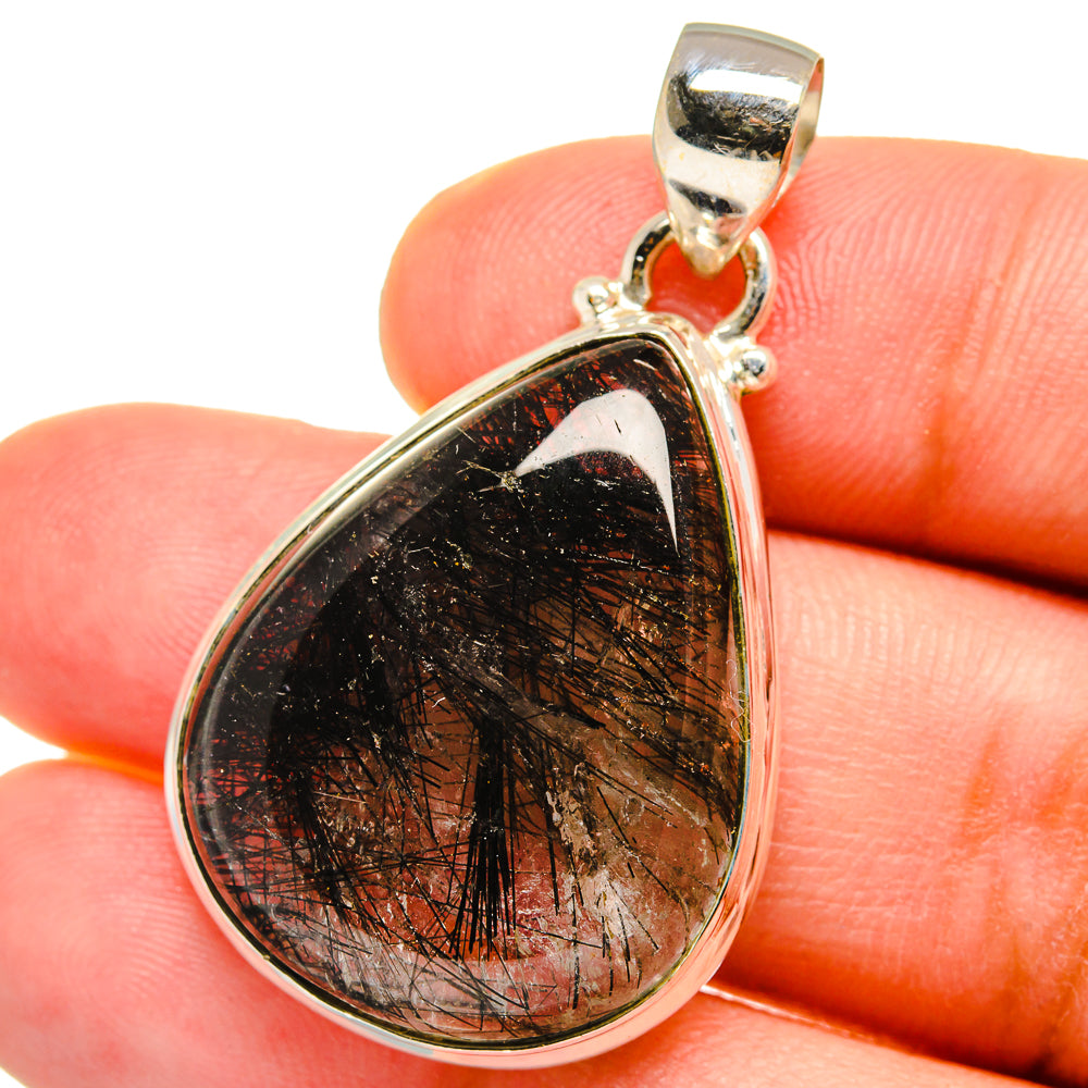 Tourmalinated Quartz Pendants handcrafted by Anasilvercos - PD14880