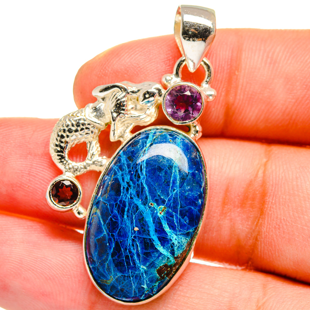 Shattuckite Pendants handcrafted by Anasilvercos - PD14905