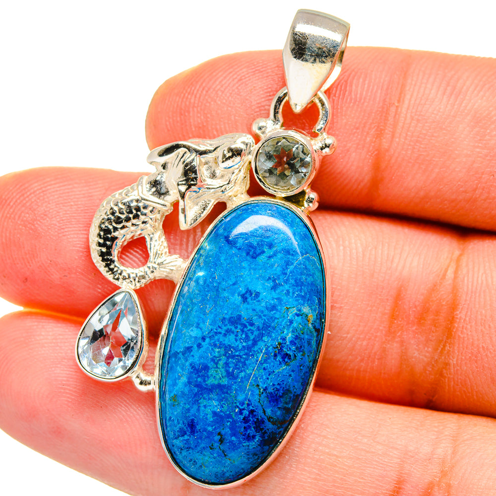 Shattuckite Pendants handcrafted by Anasilvercos - PD14906