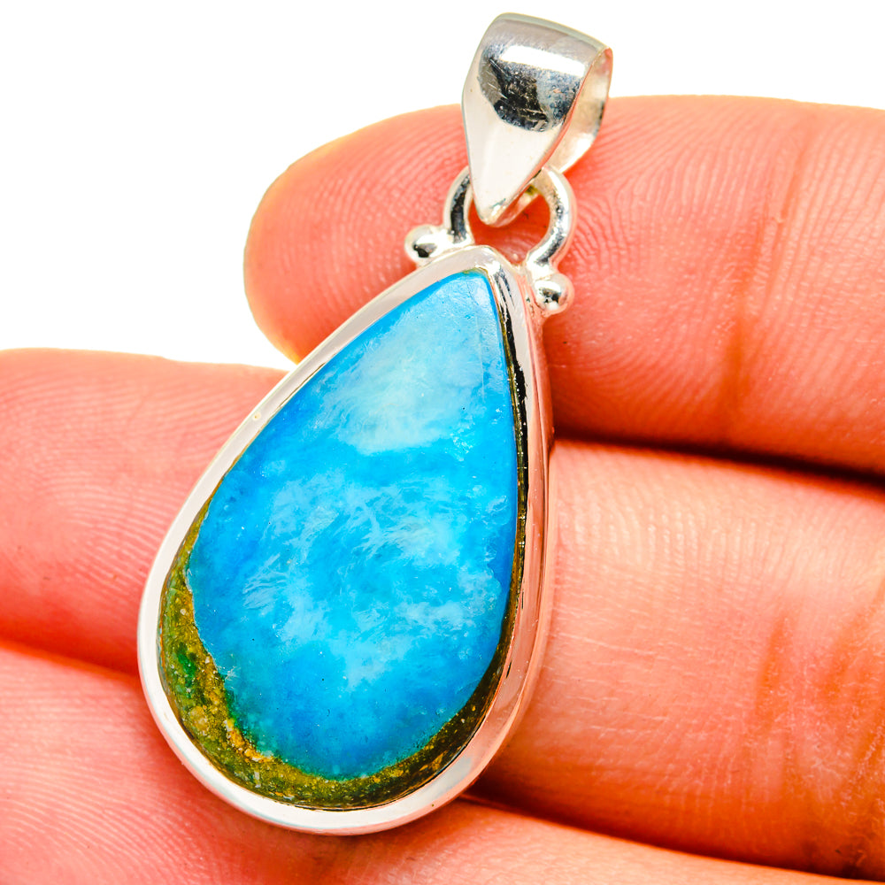 Chrysocolla Pendants handcrafted by Anasilvercos - PD14908