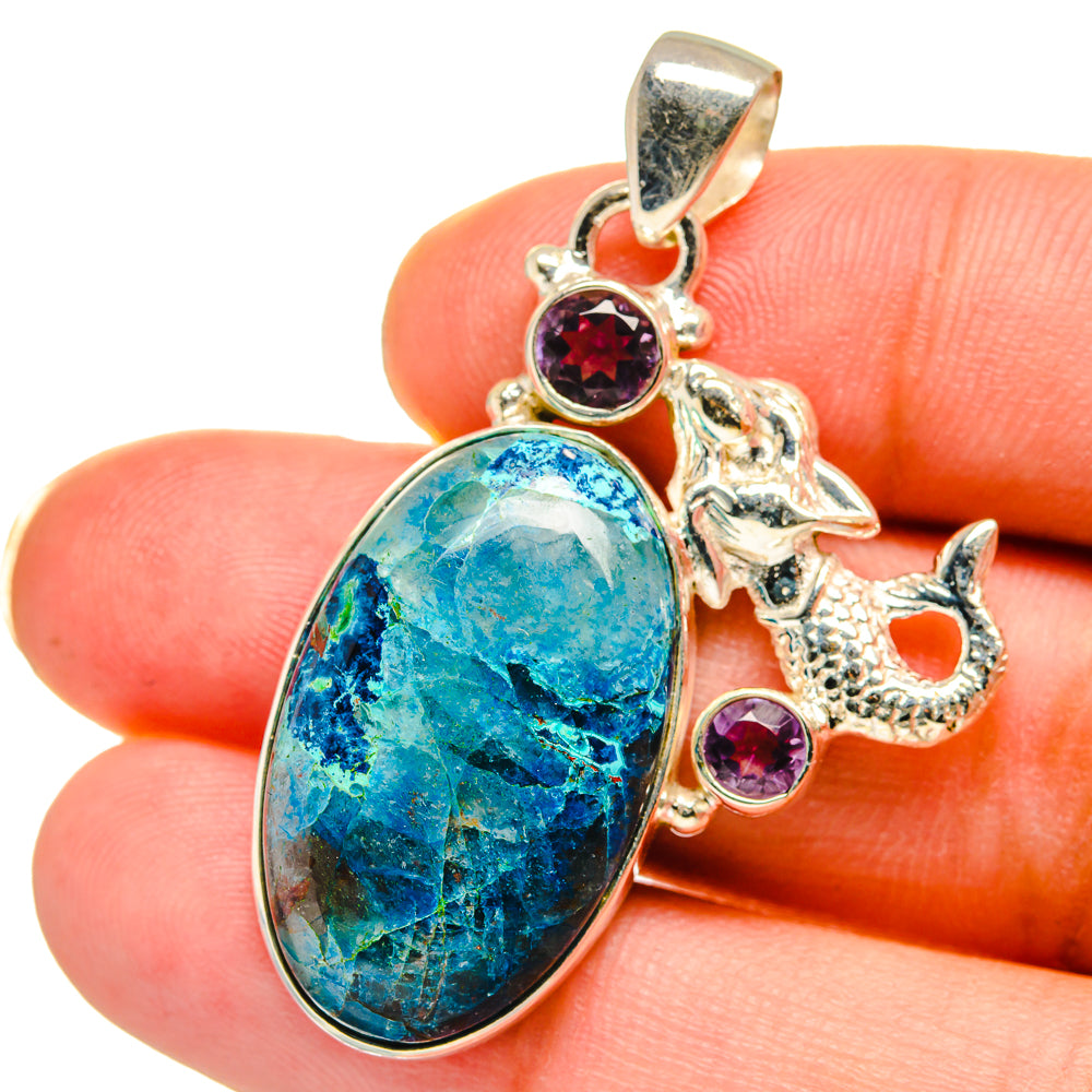 Shattuckite Pendants handcrafted by Anasilvercos - PD14909