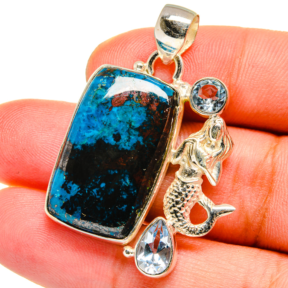 Shattuckite Pendants handcrafted by Anasilvercos - PD14913