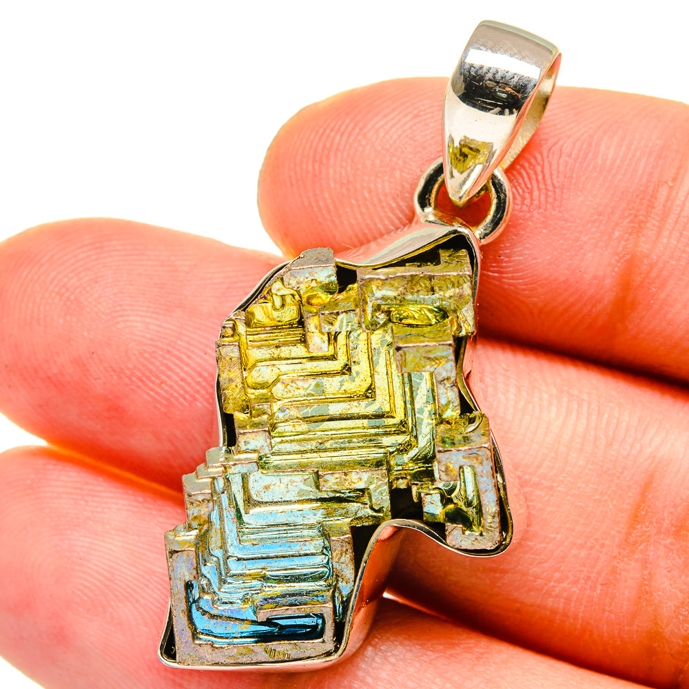 Bismuth Crystal Pendants handcrafted by Anasilvercos - PD14920