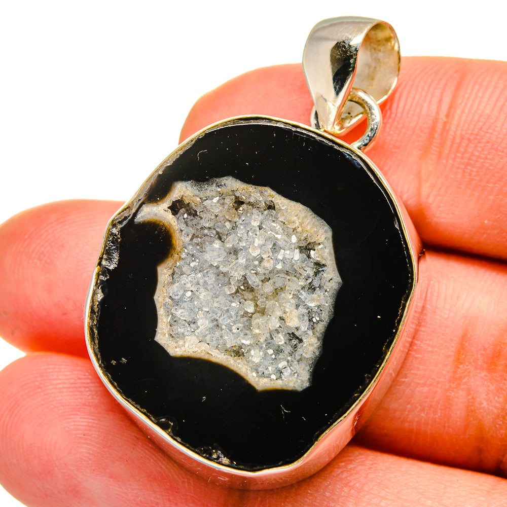 Coconut Geode Slice Pendants handcrafted by Anasilvercos - PD14926