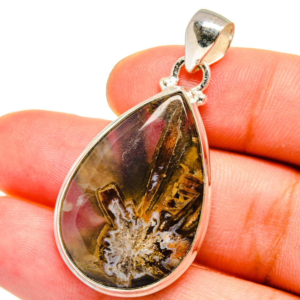 Turkish Tube Agate Pendants handcrafted by Anasilvercos - PD14935