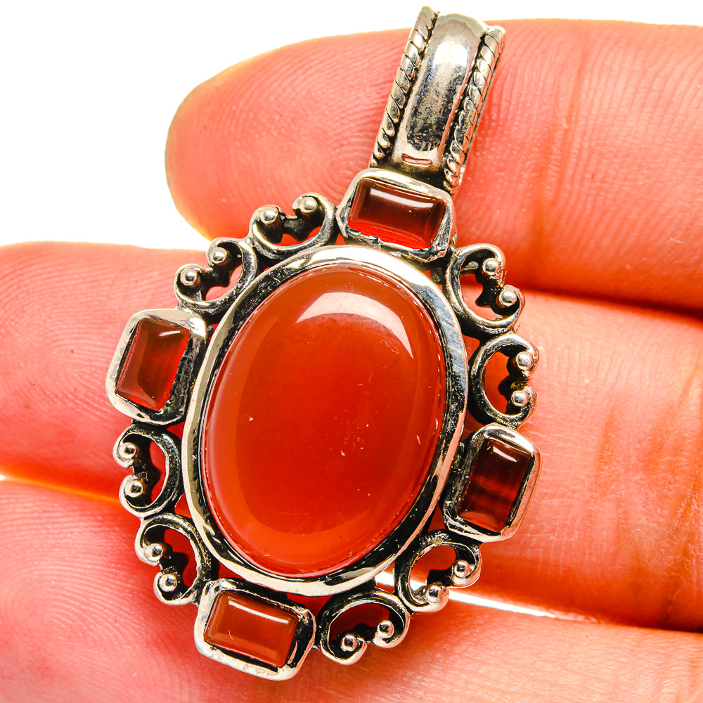 Carnelian Pendants handcrafted by Anasilvercos - PD14938