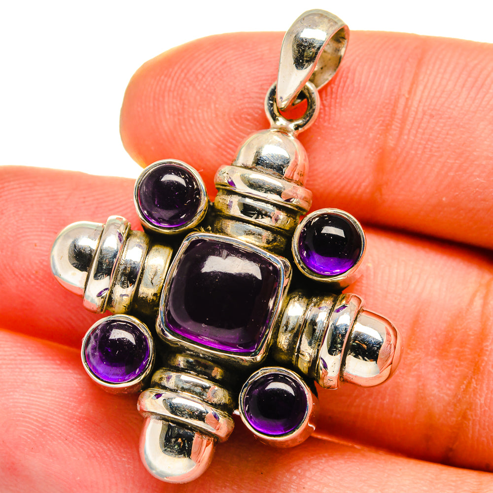 Amethyst Pendants handcrafted by Anasilvercos - PD14942