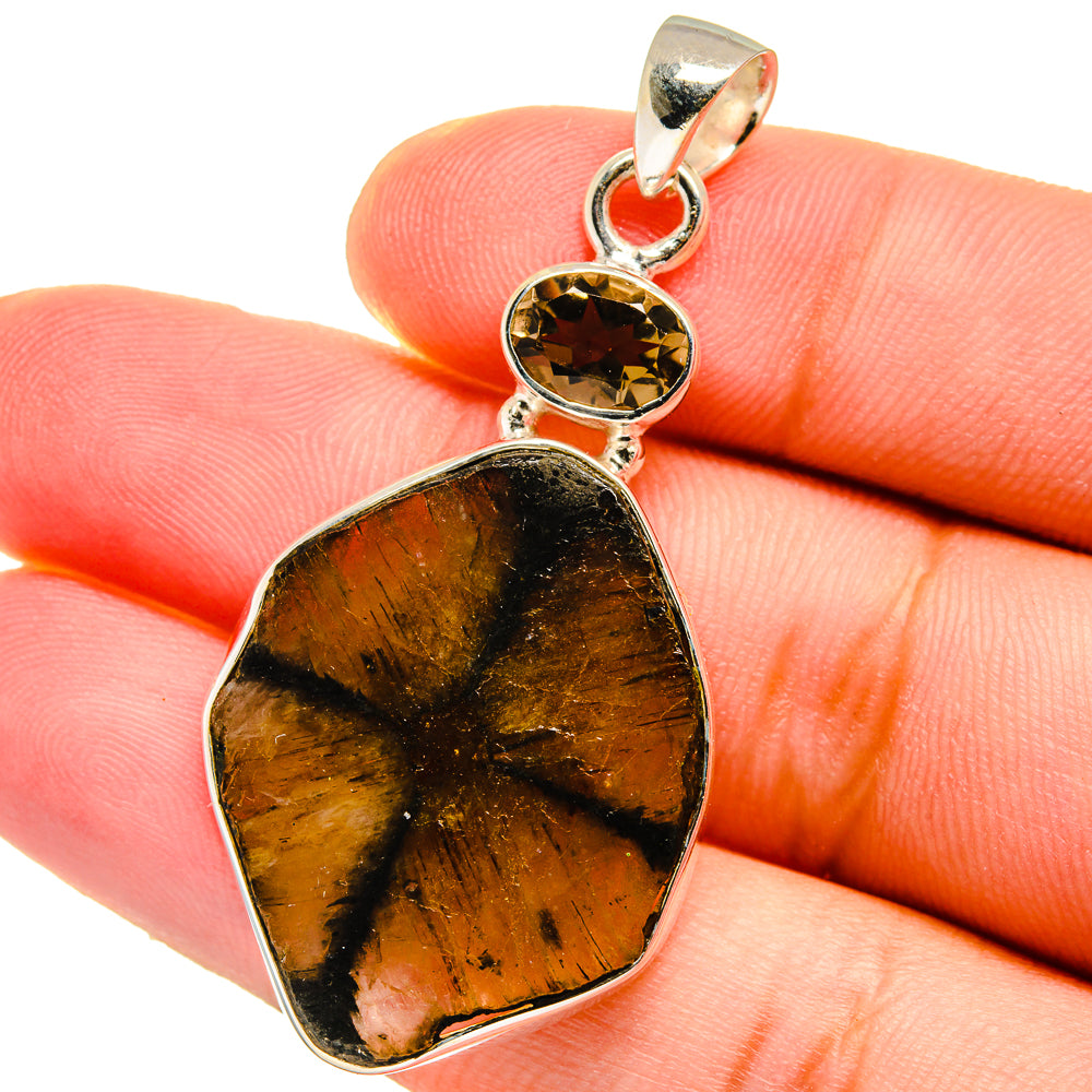 Chiastolite Pendants handcrafted by Anasilvercos - PD14957
