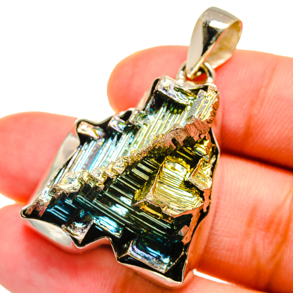 Bismuth Crystal Pendants handcrafted by Anasilvercos - PD14958