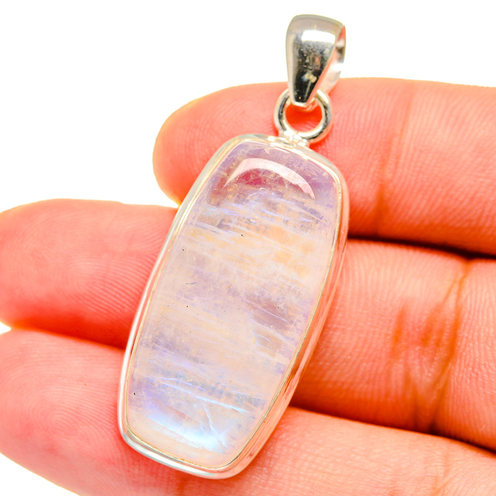 Rainbow Moonstone Pendants handcrafted by Anasilvercos - PD14966
