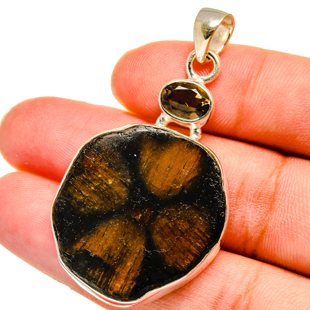 Chiastolite Pendants handcrafted by Anasilvercos - PD15053