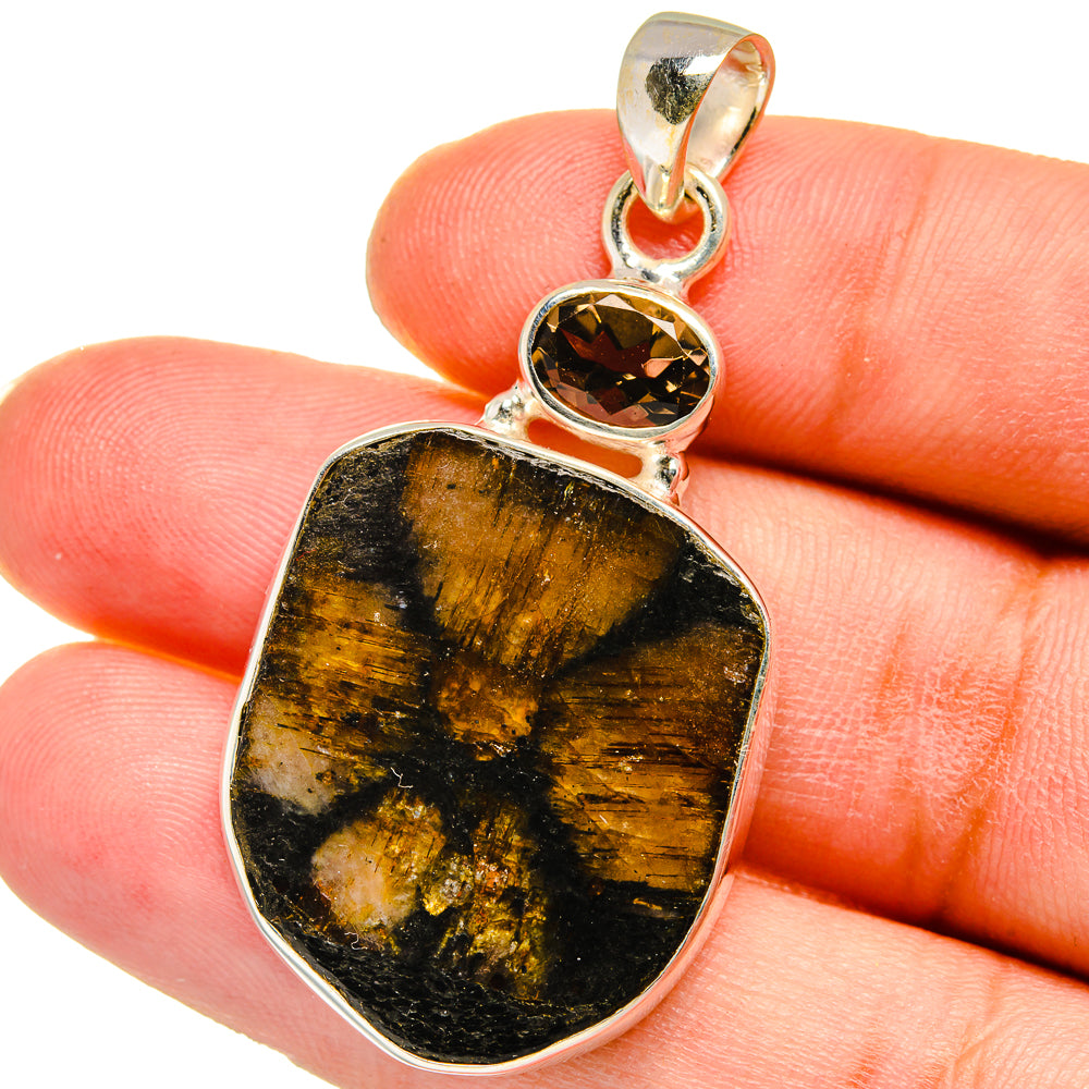 Chiastolite Pendants handcrafted by Anasilvercos - PD15054