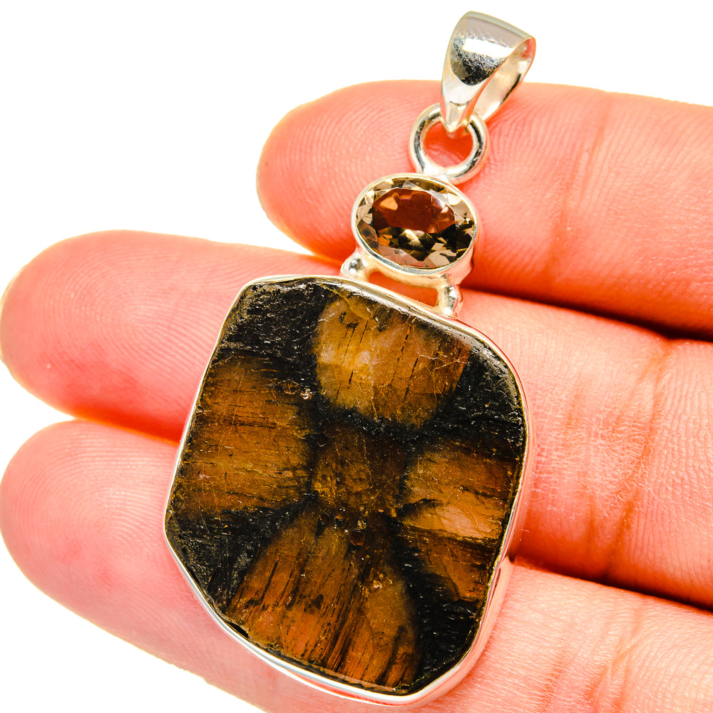 Chiastolite Pendants handcrafted by Anasilvercos - PD15055