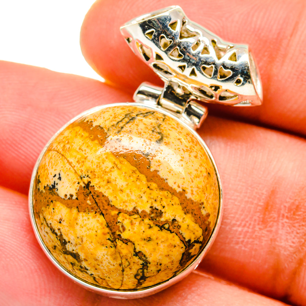 Picture Jasper Pendants handcrafted by Anasilvercos - PD15056
