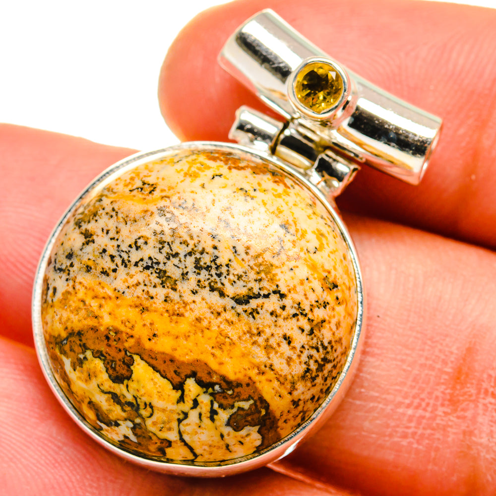 Picture Jasper Pendants handcrafted by Anasilvercos - PD15057