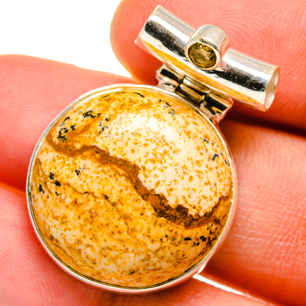Picture Jasper Pendants handcrafted by Anasilvercos - PD15059