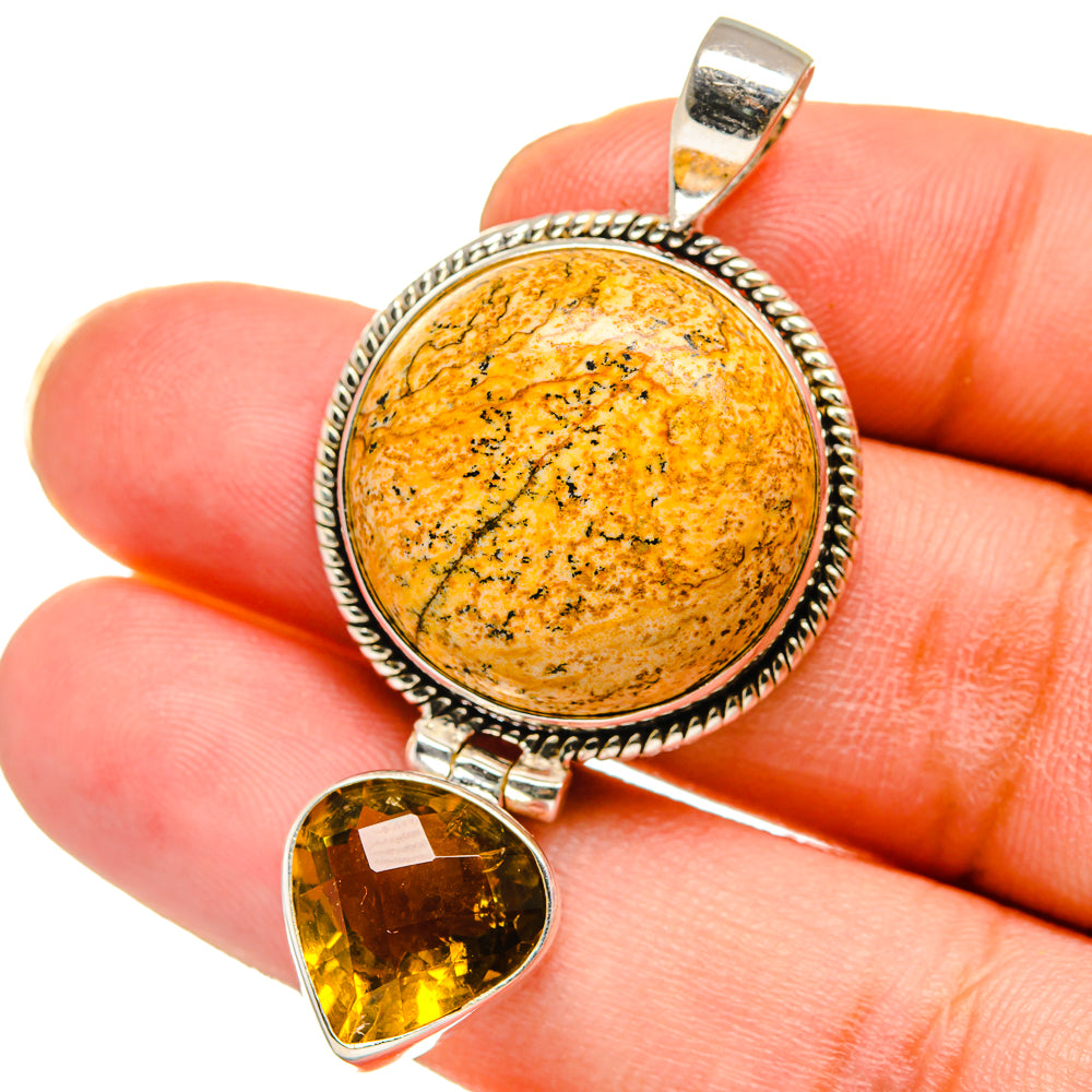 Picture Jasper Pendants handcrafted by Anasilvercos - PD15061