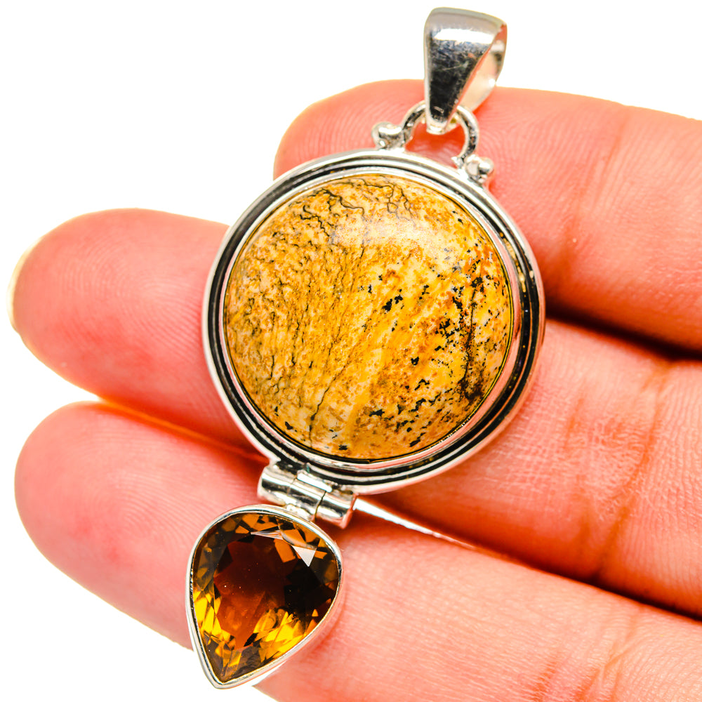 Picture Jasper Pendants handcrafted by Anasilvercos - PD15062