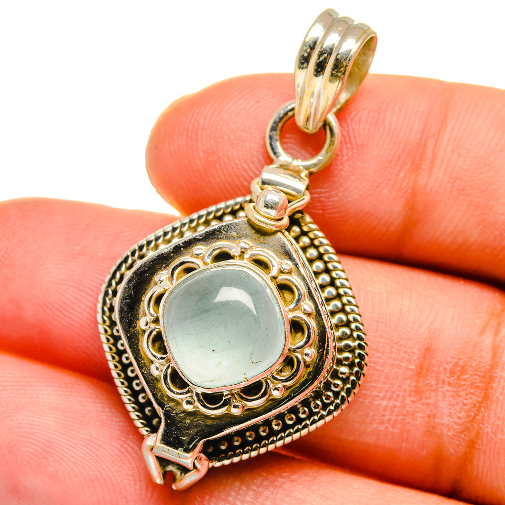 Aquamarine Pendants handcrafted by Anasilvercos - PD15069