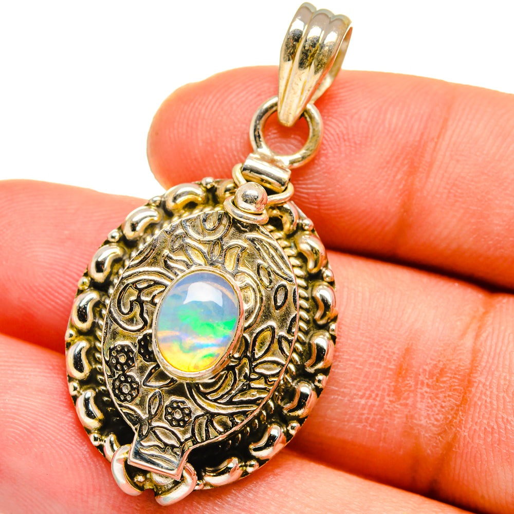 Ethiopian Opal Pendants handcrafted by Anasilvercos - PD15071