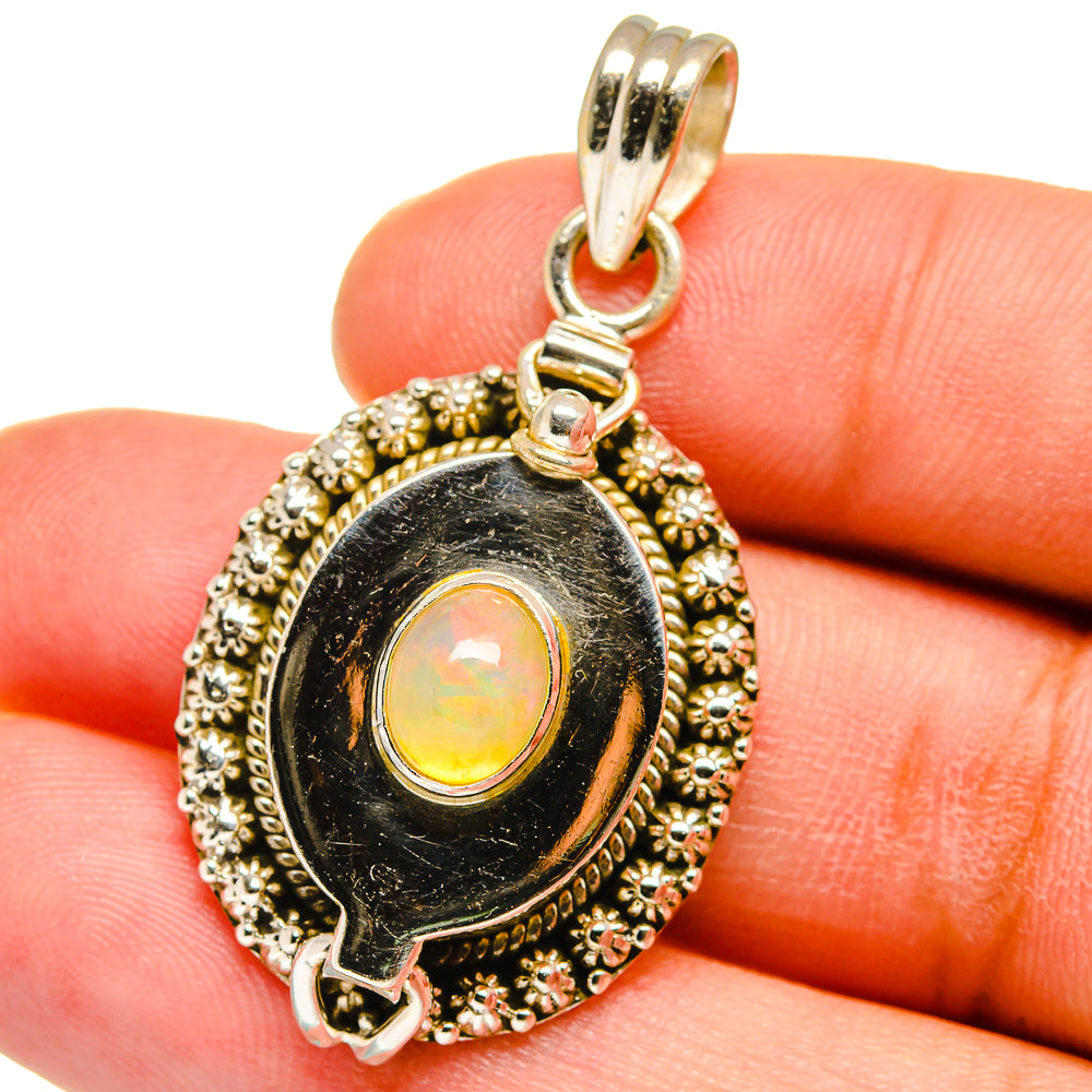 Ethiopian Opal Pendants handcrafted by Anasilvercos - PD15073