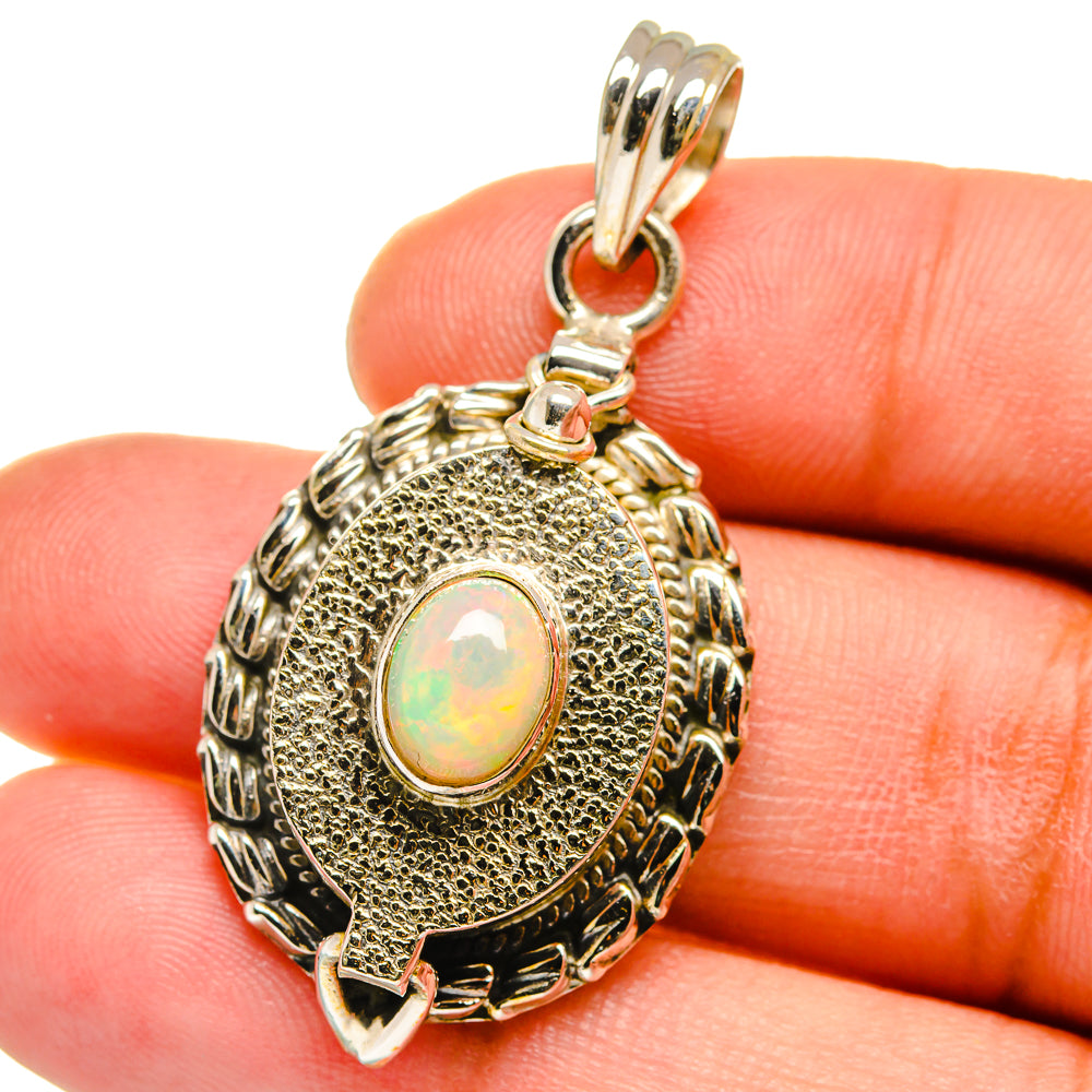 Ethiopian Opal Pendants handcrafted by Anasilvercos - PD15074