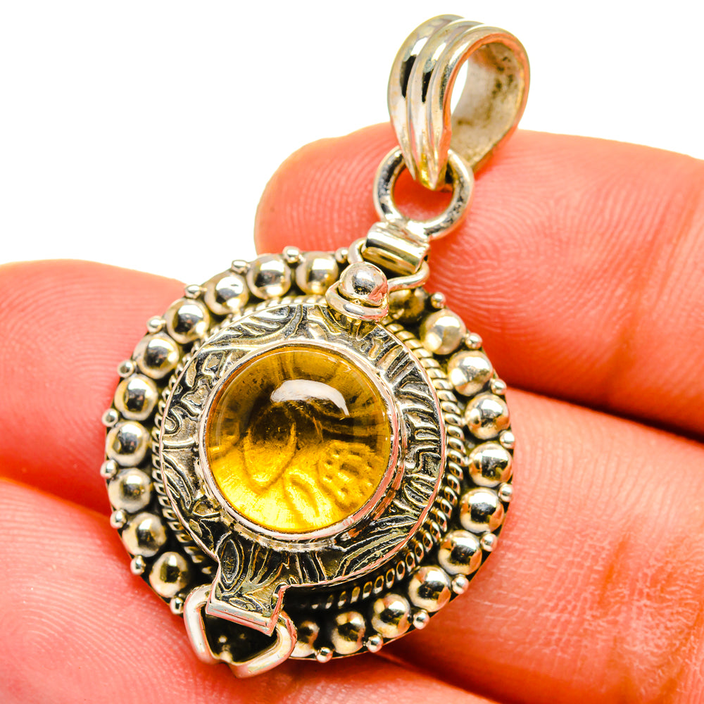Citrine Pendants handcrafted by Anasilvercos - PD15081