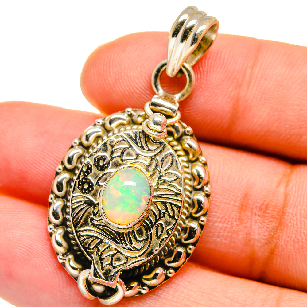 Ethiopian Opal Pendants handcrafted by Anasilvercos - PD15082