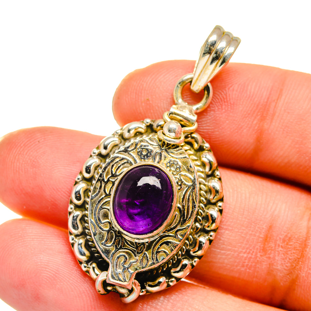 Amethyst Pendants handcrafted by Anasilvercos - PD15085
