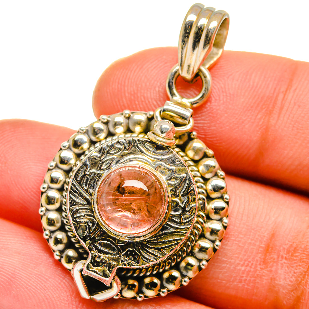 Pink Tourmaline Pendants handcrafted by Anasilvercos - PD15089