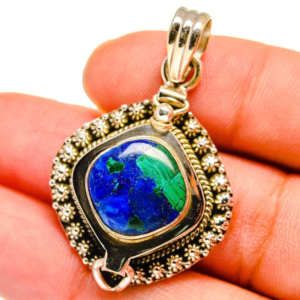 Azurite Pendants handcrafted by Anasilvercos - PD15094
