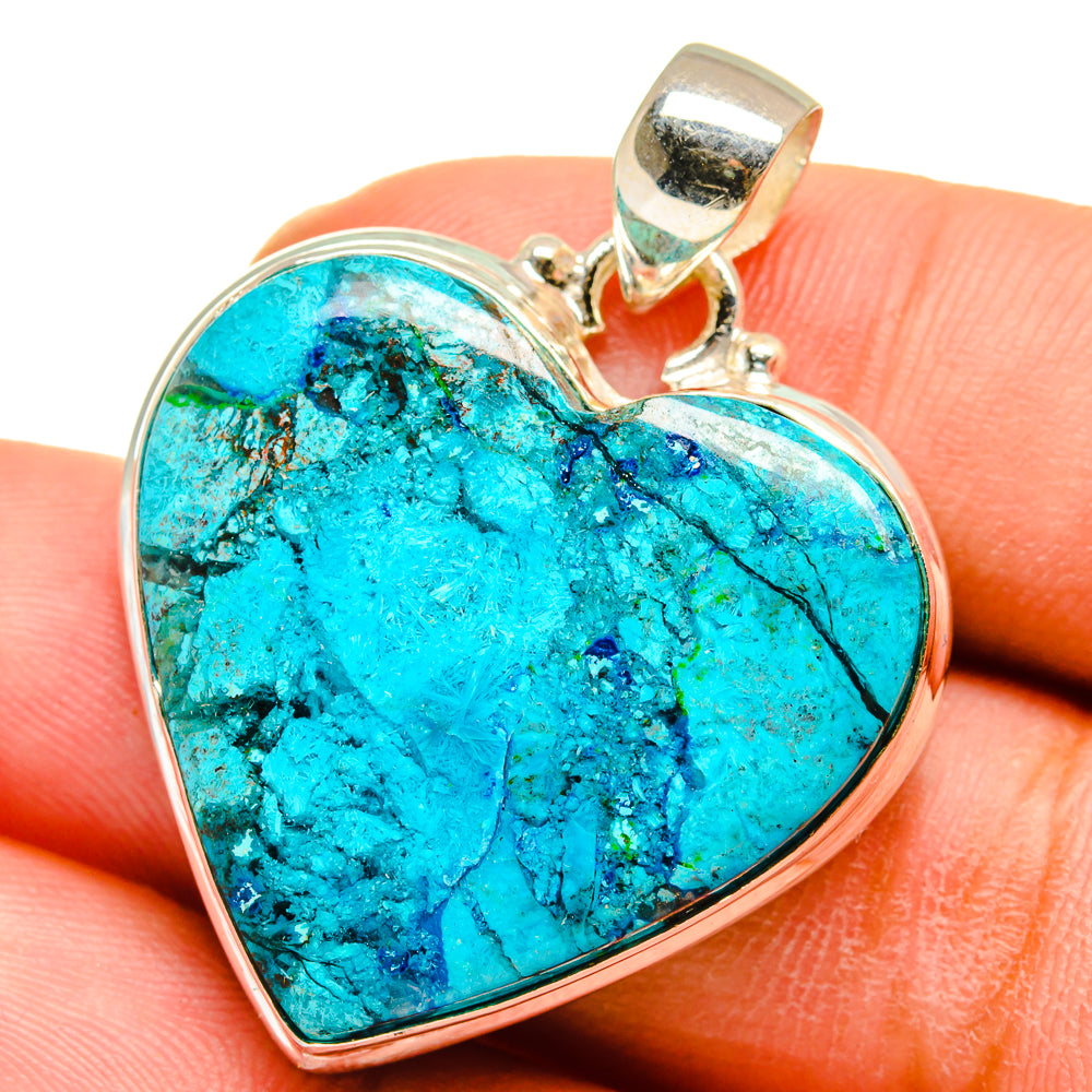 Chrysocolla Pendants handcrafted by Anasilvercos - PD15095