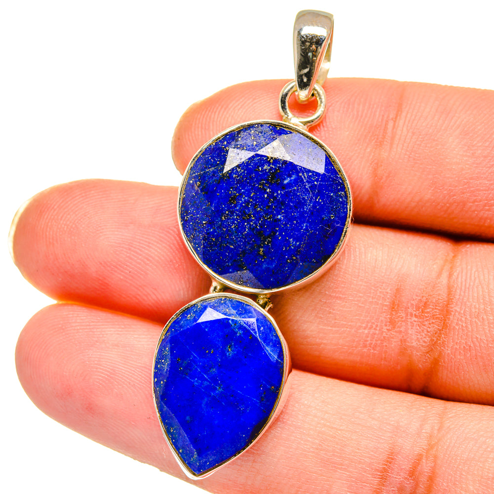 Lapis Lazuli Pendants handcrafted by Anasilvercos - PD15106