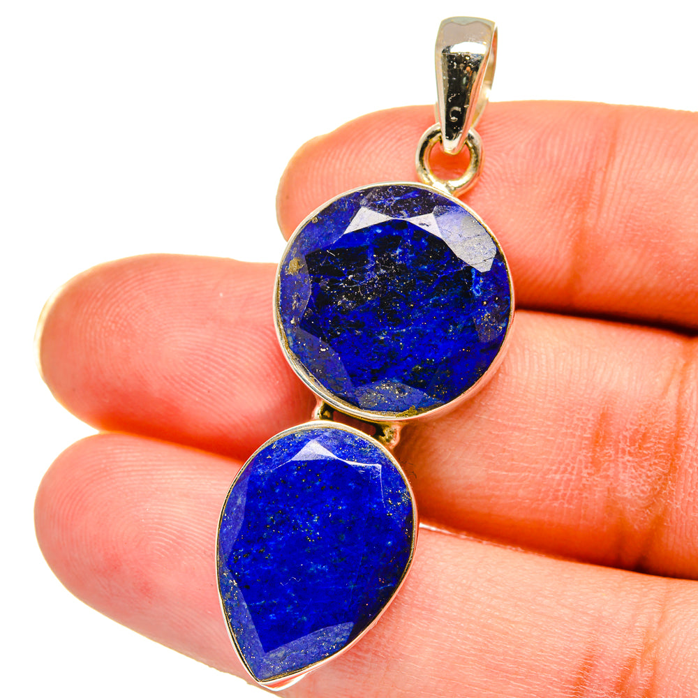 Lapis Lazuli Pendants handcrafted by Anasilvercos - PD15107