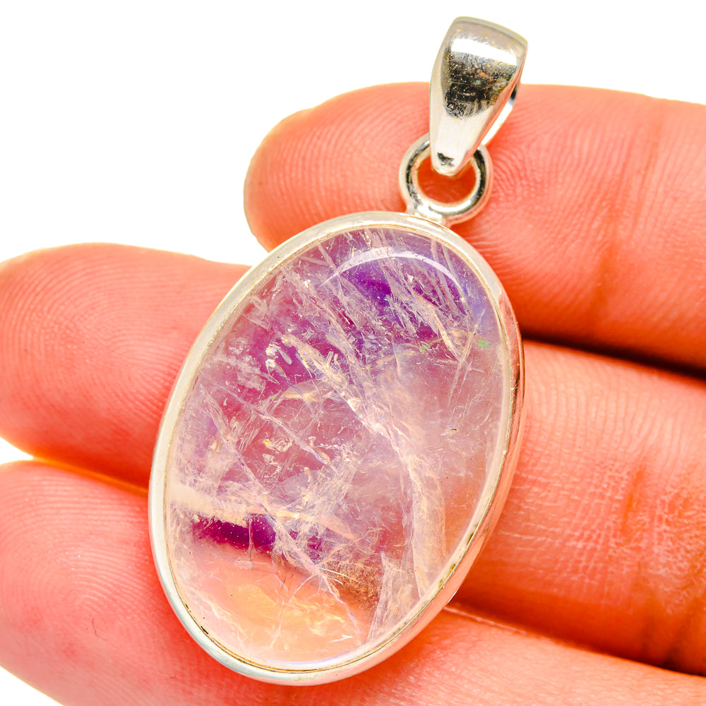 Rainbow Moonstone Pendants handcrafted by Anasilvercos - PD15134