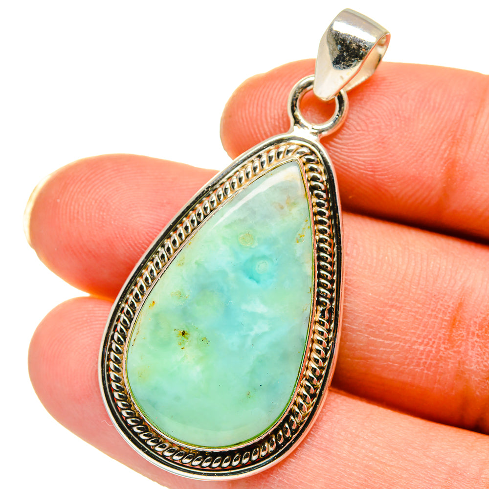Peruvian Opal Pendants handcrafted by Anasilvercos - PD15136