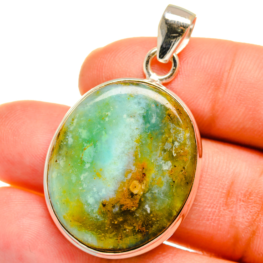 Peruvian Opal Pendants handcrafted by Anasilvercos - PD15137