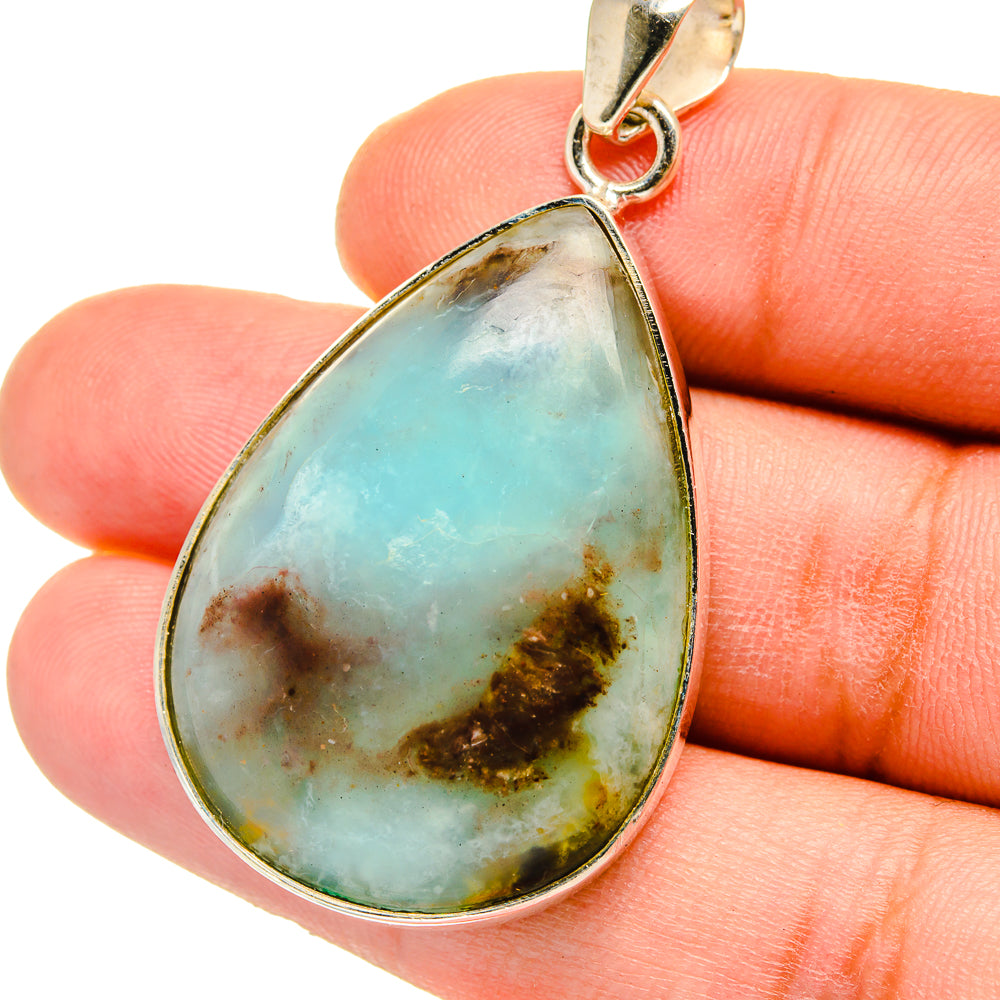 Peruvian Opal Pendants handcrafted by Anasilvercos - PD15142