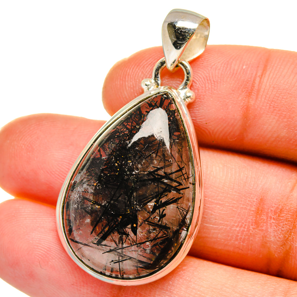 Tourmalinated Quartz Pendants handcrafted by Anasilvercos - PD15144
