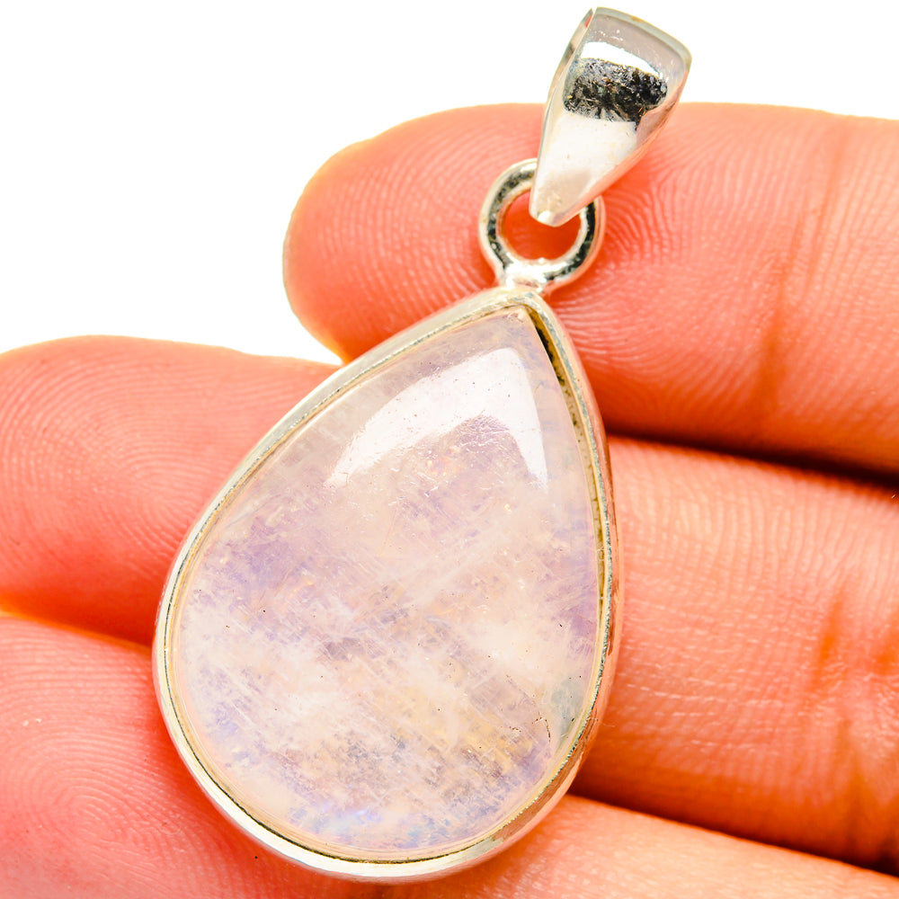Rainbow Moonstone Pendants handcrafted by Anasilvercos - PD15150