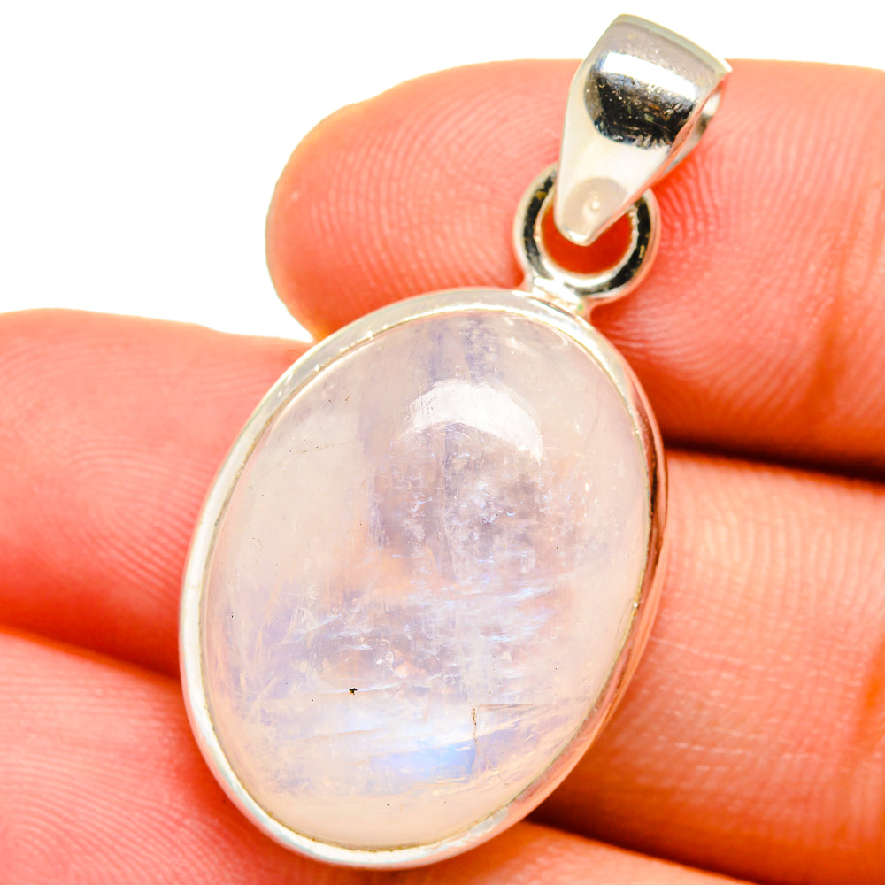 Rainbow Moonstone Pendants handcrafted by Anasilvercos - PD15151