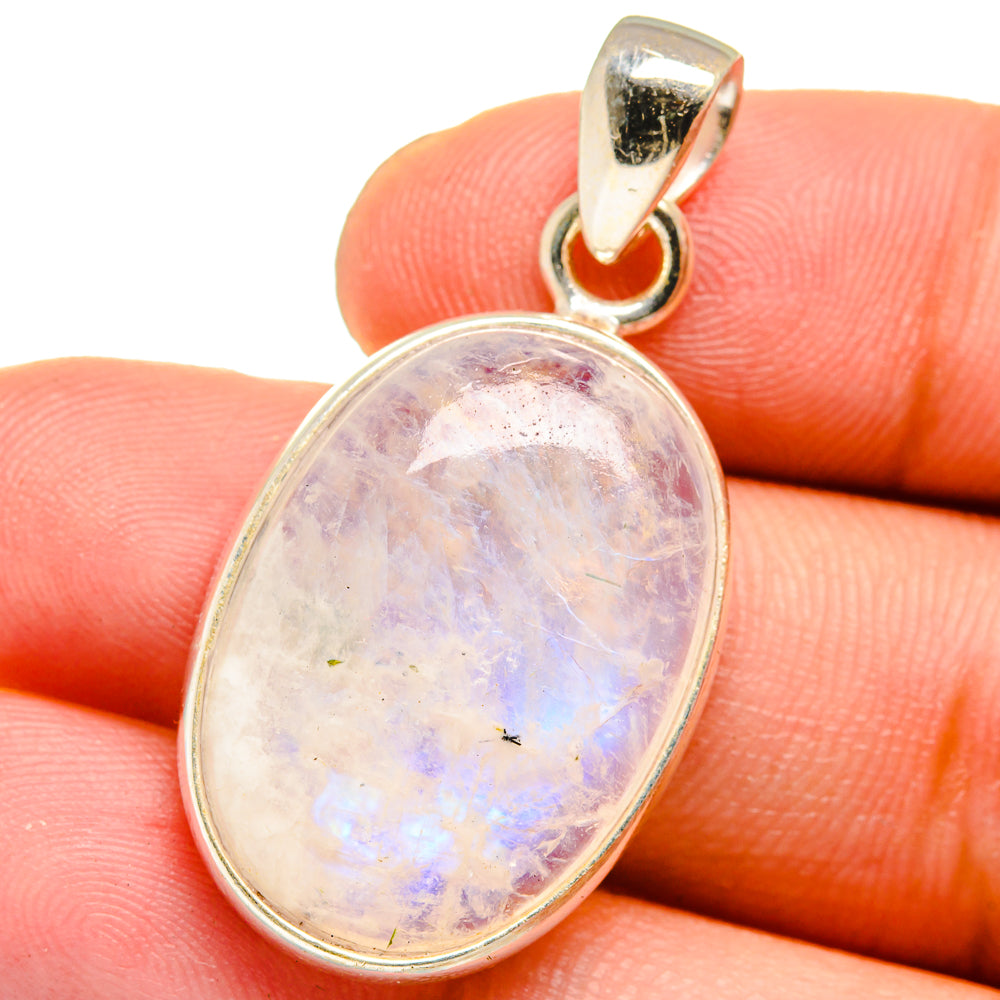 Rainbow Moonstone Pendants handcrafted by Anasilvercos - PD15158