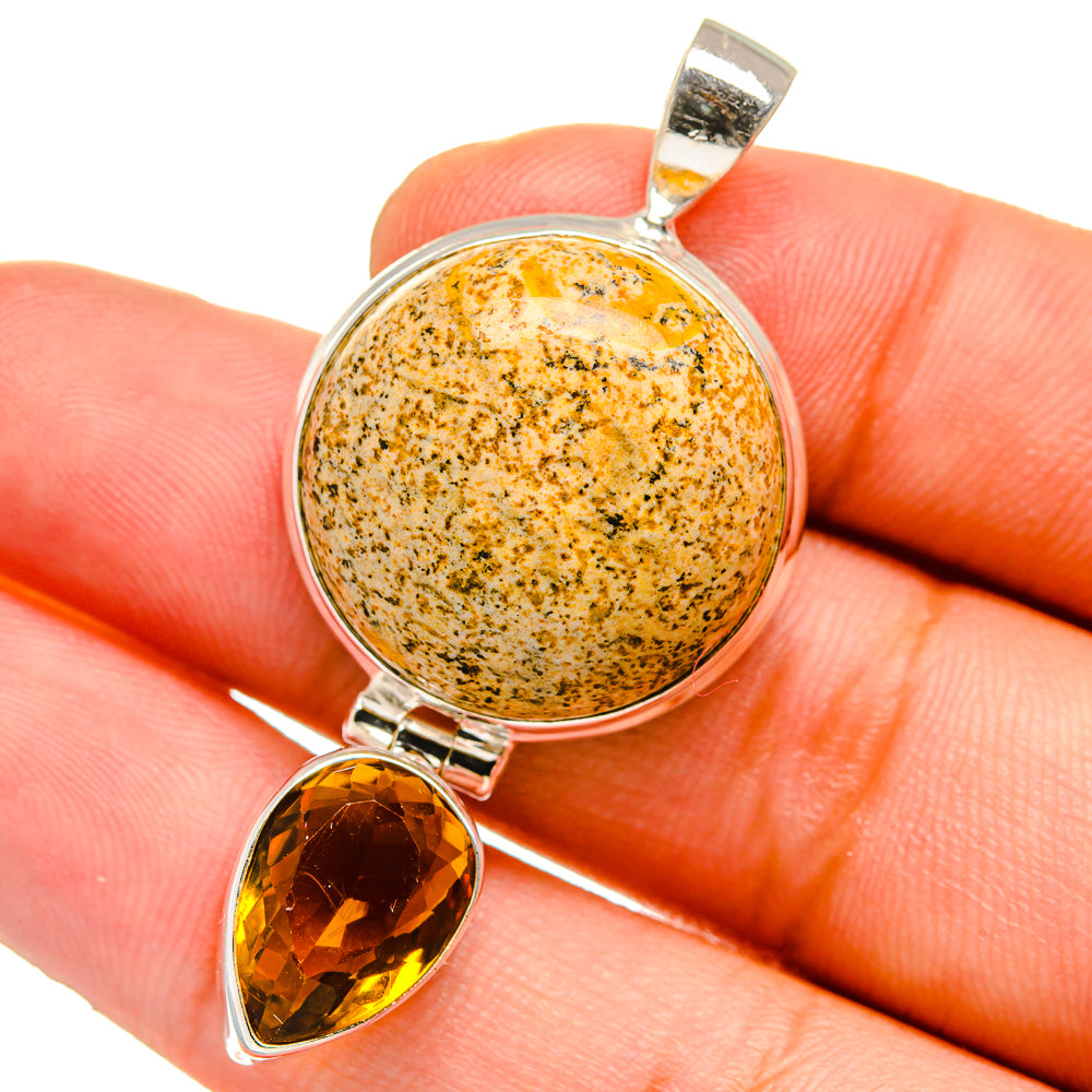 Picture Jasper Pendants handcrafted by Anasilvercos - PD15185