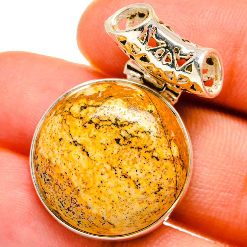 Picture Jasper Pendants handcrafted by Anasilvercos - PD15188