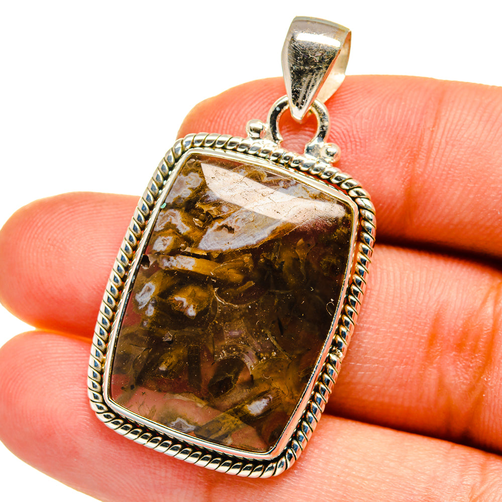 Turkish Tube Agate Pendants handcrafted by Anasilvercos - PD15203