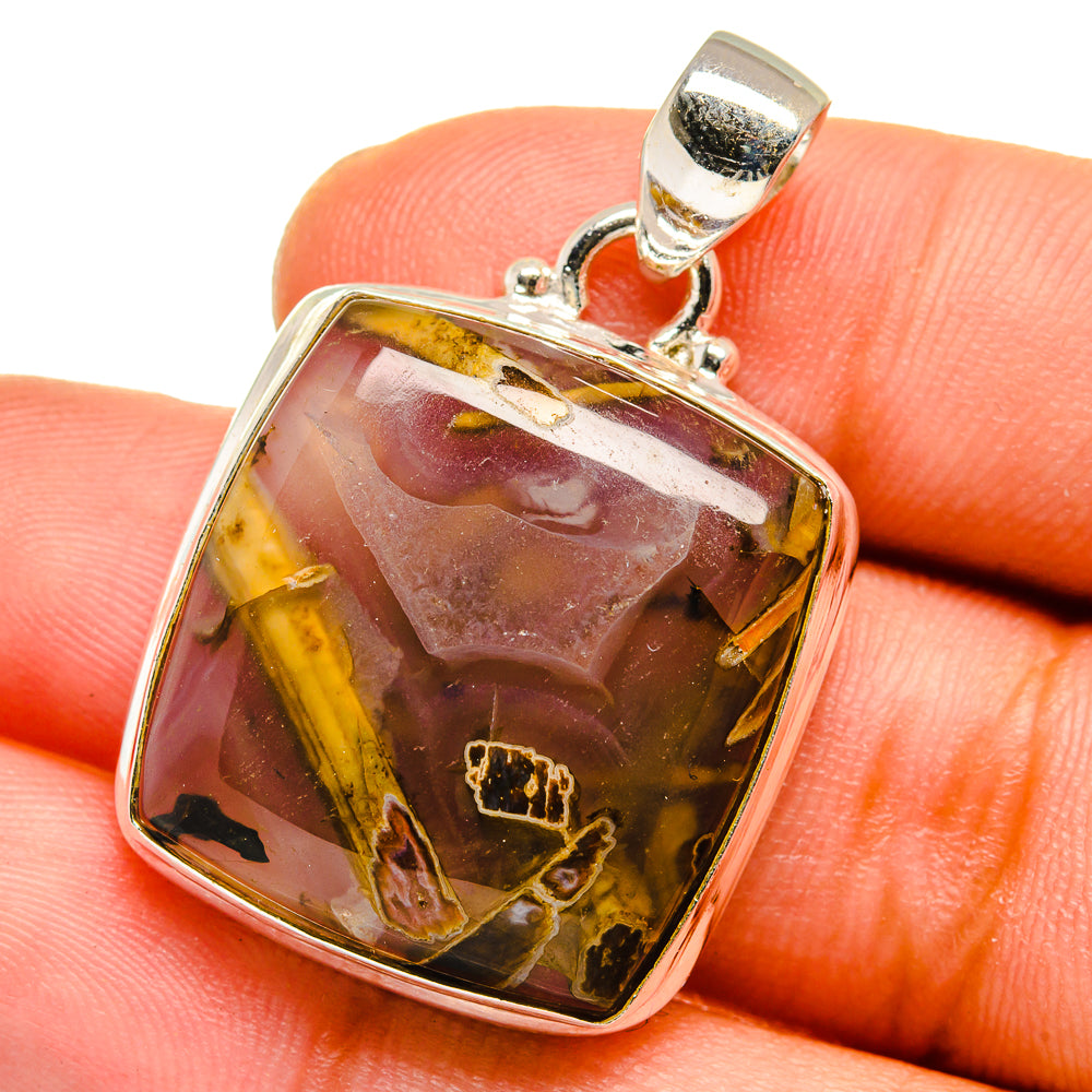 Turkish Tube Agate Pendants handcrafted by Anasilvercos - PD15204