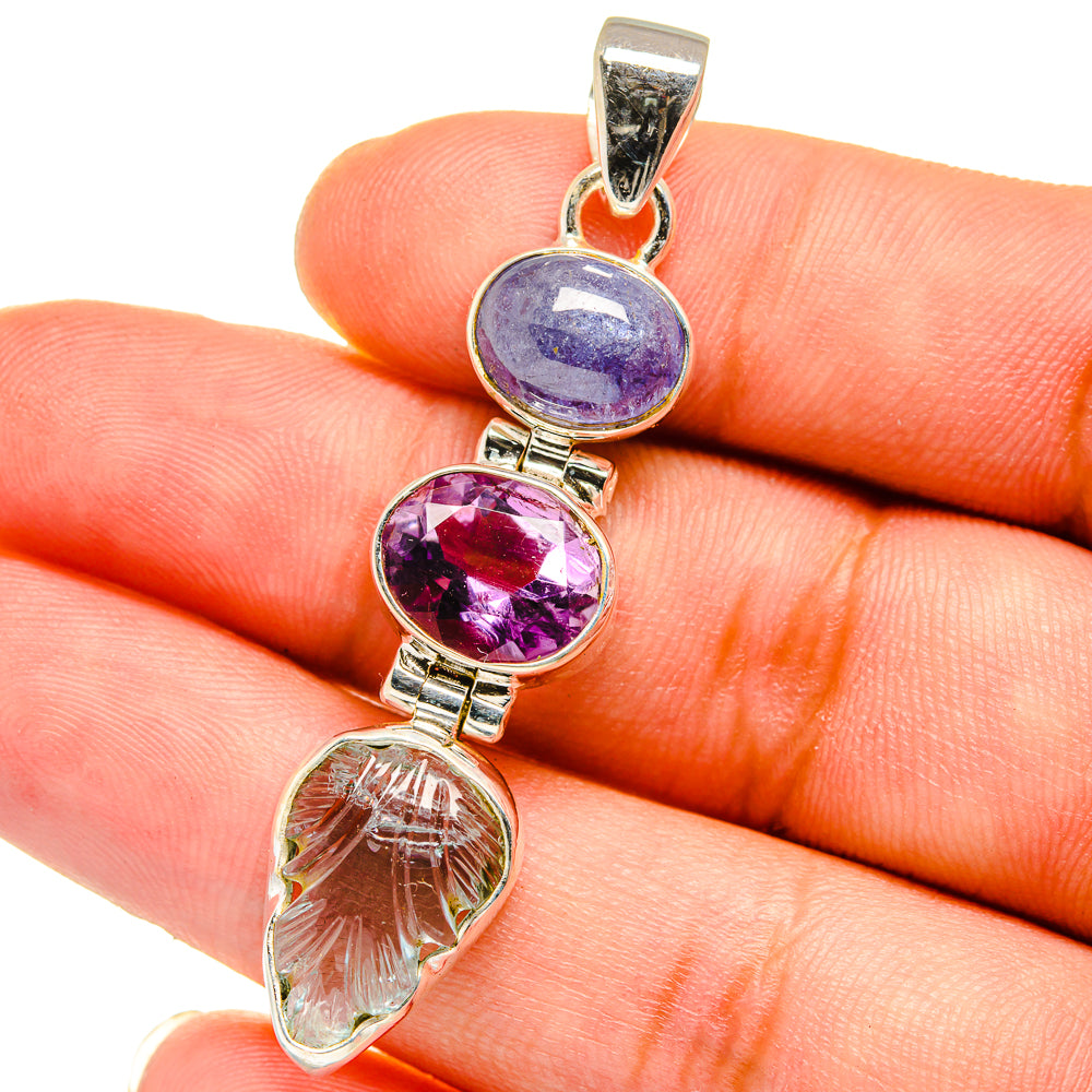 Aquamarine Pendants handcrafted by Anasilvercos - PD15212