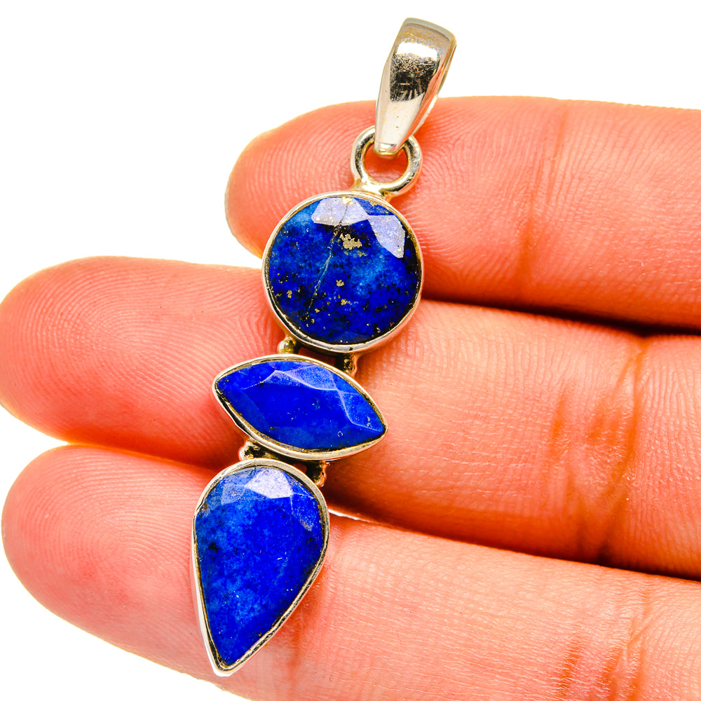 Lapis Lazuli Pendants handcrafted by Anasilvercos - PD15215