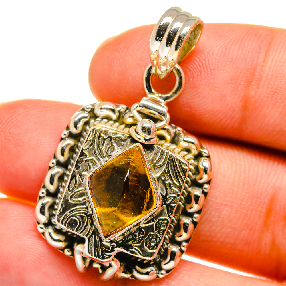 Citrine Pendants handcrafted by Anasilvercos - PD15218