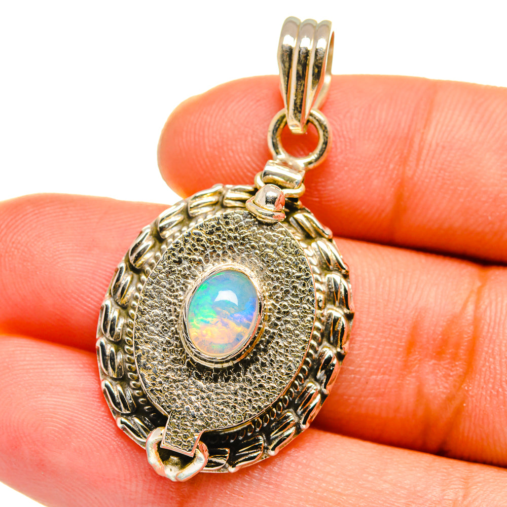 Ethiopian Opal Pendants handcrafted by Anasilvercos - PD15220